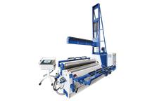 Zwijarki do blachy NC i CNC marki MG SRL wersje 3 i 4 walcowe